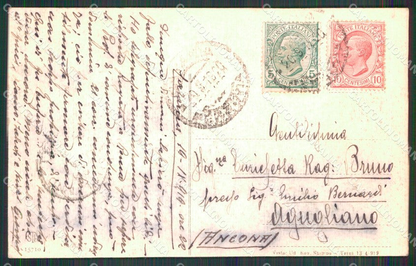 Catania Città Saluti da Ingresso Villa Bellini Alterocca 15710 cartolina MX3943 – retro