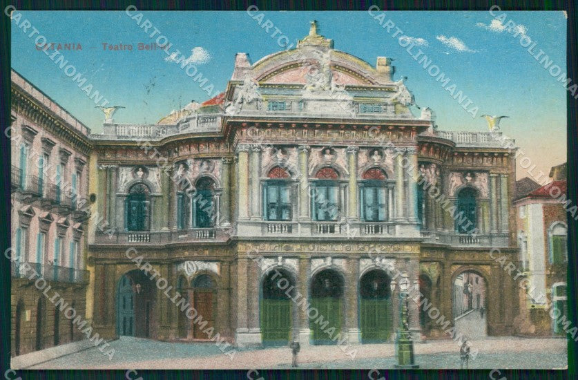 Catania Città Teatro Bellini cartolina MX3945 – fronte
