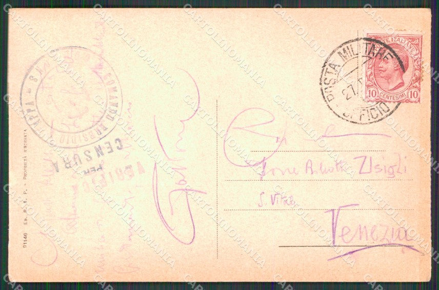 Gorizia Città Veduta Generale dal Castello Posta Militare cartolina MX3952 – retro