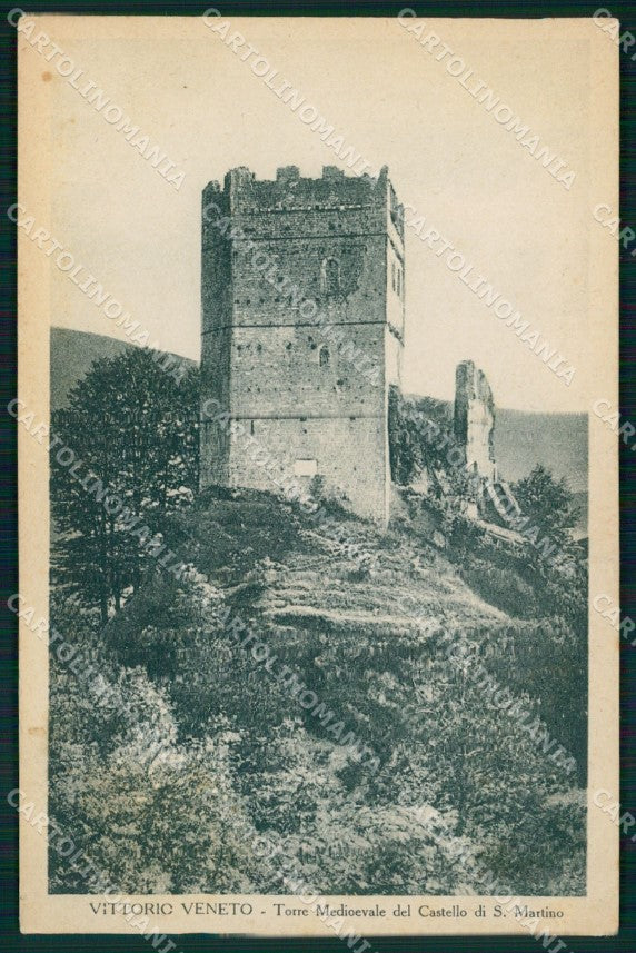 Treviso Vittorio Veneto Torre Medioevale Castello San Martino cartolina MX3957 – fronte