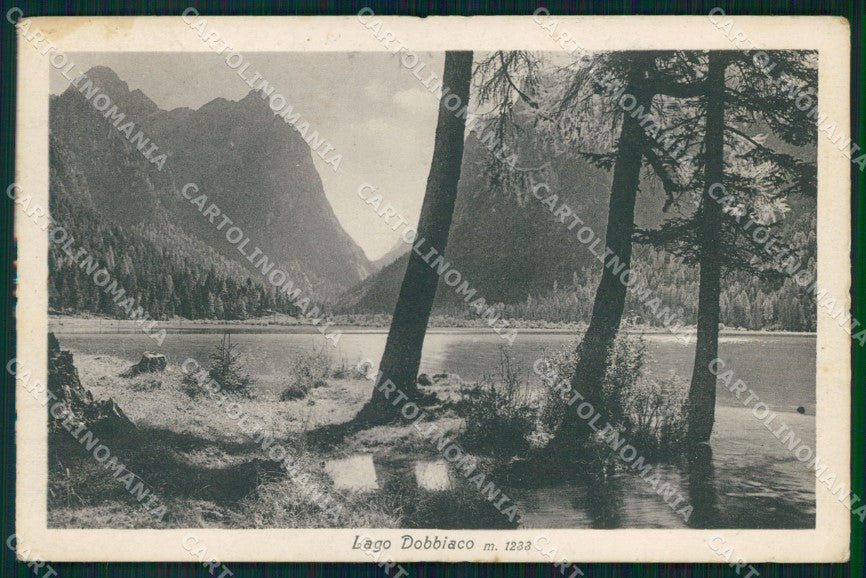 Bolzano Dobbiaco Veduta Lago Brunner 124 ABRASA cartolina MX3962 – fronte