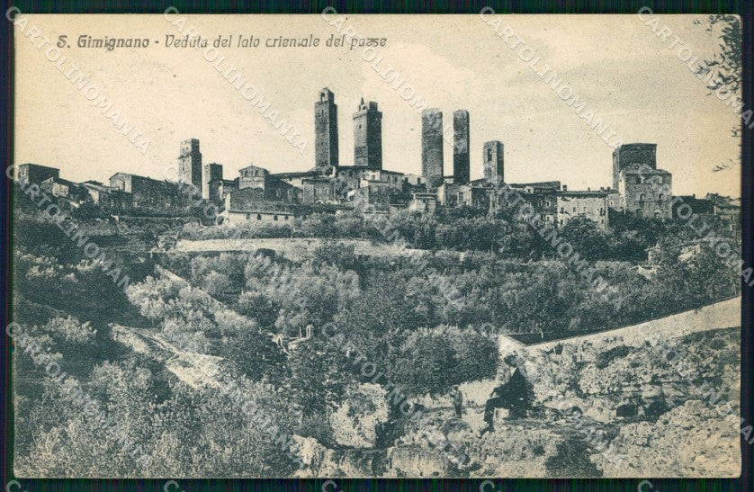 Siena San Gimignano Veduta Lato Est del Paese cartolina MX3982 – fronte