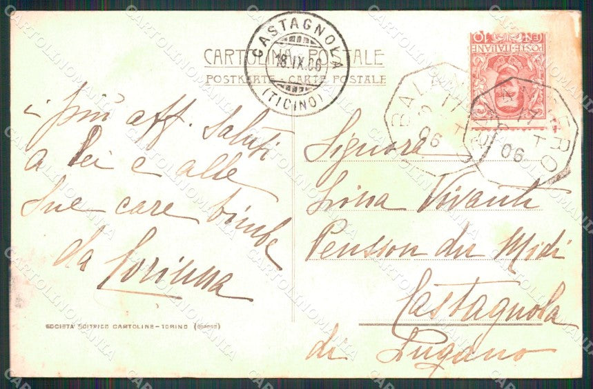Torino Lanzo Torinese Antico Eremo Cappella Madonna Carmine cartolina MX3984 – retro