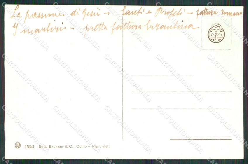 Ravenna Città Chiesa Sant'Apollinare Navata Brunner 15641 cartolina MX3991 – retro