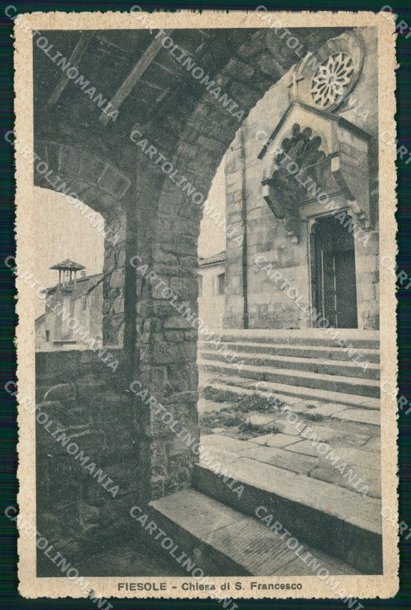 Firenze Fiesole Chiesa San Francesco cartolina MX3997 – fronte