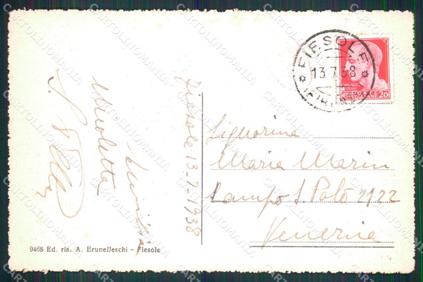 Firenze Fiesole Chiesa San Francesco cartolina MX3997 – retro