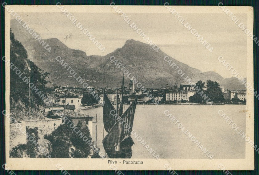 Trento Riva del Garda Veduta Generale Barche Alterocca 53817 cartolina MX4000 – fronte
