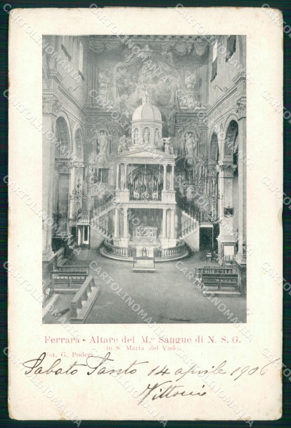 Ferrara Città Altare Santa Maria del Vado cartolina MX4018 – fronte