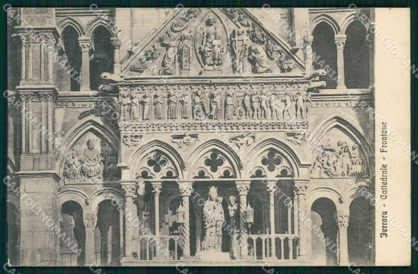 Ferrara Città Cattedrale Frontone Alterocca 1211 cartolina MX4020 – fronte