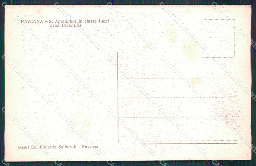 Ravenna Città Sant'Apollinare in Classe Urna Bizantina cartolina MX4024 – retro