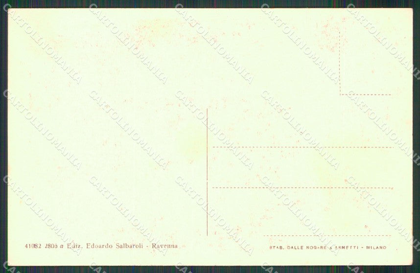 Ravenna Città Chiesa Sant'Apollinare Nuovo Navata Maggiore cartolina MX4027 – retro
