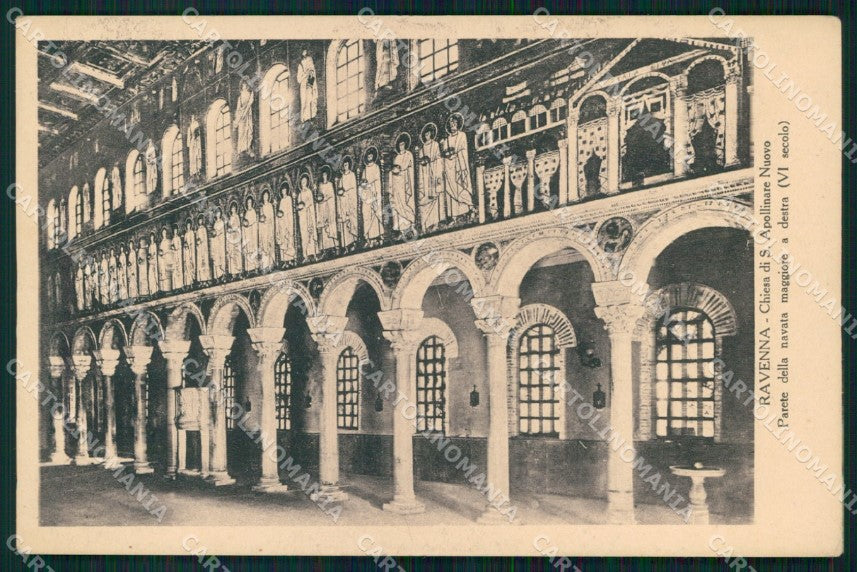 Ravenna Città Chiesa Sant'Apollinare Nuovo Navata Maggiore cartolina MX4028 – fronte