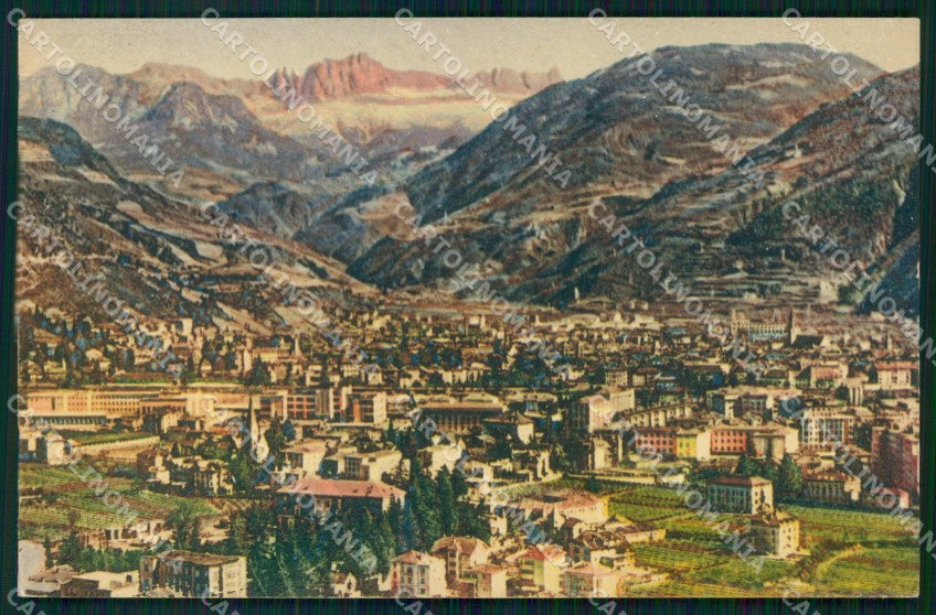 Bolzano Città Veduta Verso il Catinaccio cartolina MX4037 – fronte