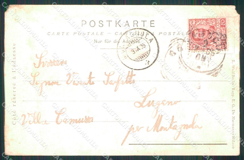 Brescia Città Interno Castello PIEGHINE ABRASA cartolina MX4048 – retro