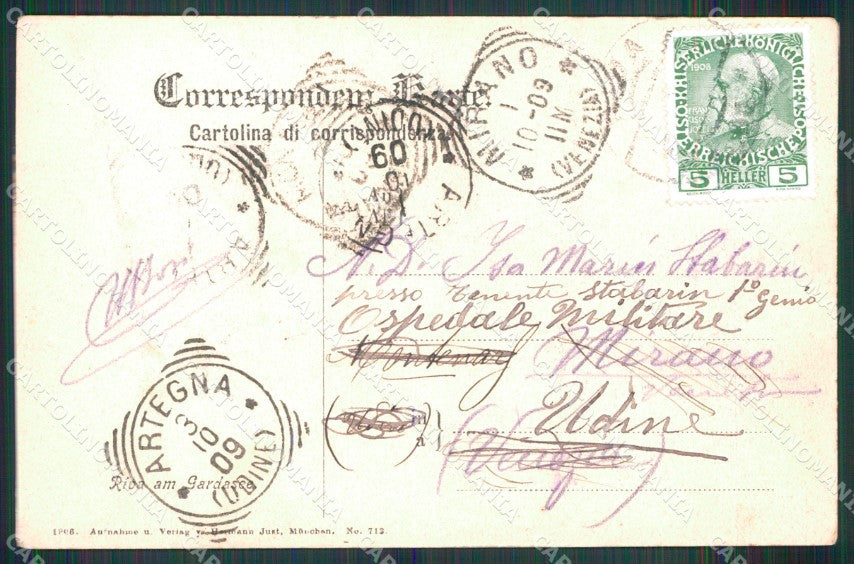 Trento Riva del Garda Veduta Generale Lago cartolina MX4050 – retro