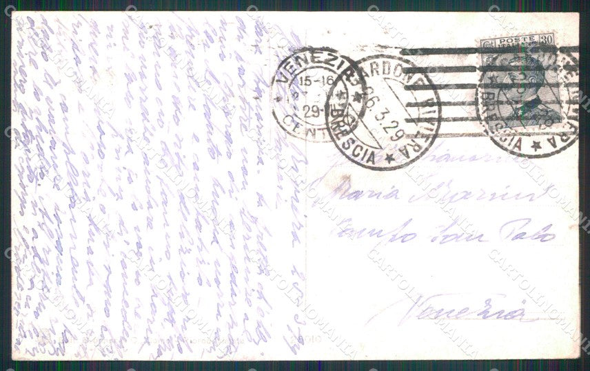 Brescia Gardone Veduta Generale Lago Brunner 100 56 cartolina MX4061 – retro