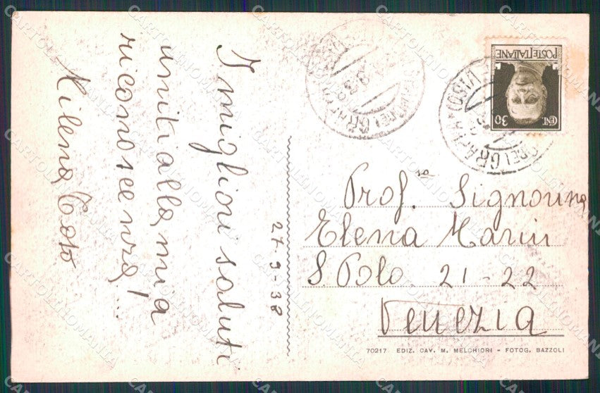 Treviso Crespano del Grappa Incantevole Vallata cartolina MX4067 – retro