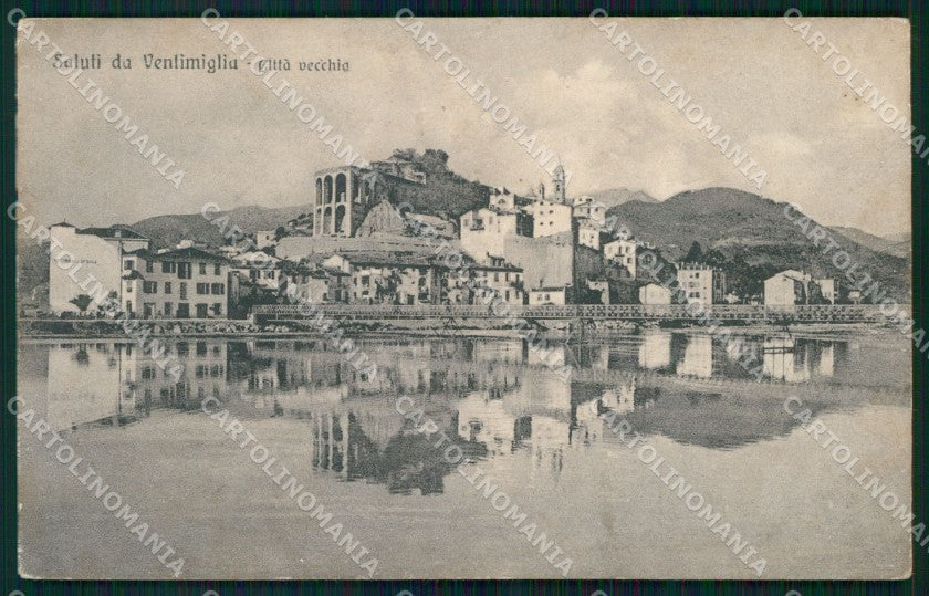 Imperia Ventimiglia Saluti da Città Vecchia cartolina MX4086 – fronte