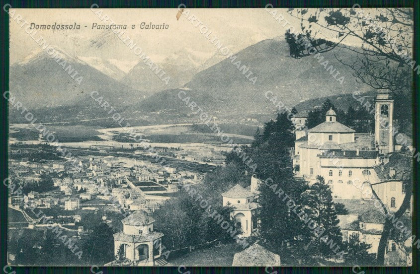 Verbania Domodossola Veduta Generale Calvario cartolina MX4105 – fronte