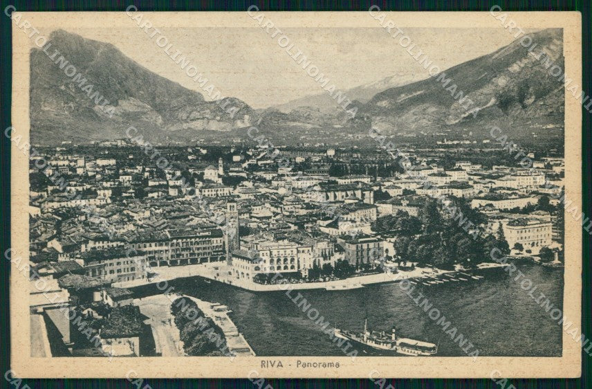 Trento Riva del Garda Veduta Generale Piroscafo cartolina MX4115 – fronte
