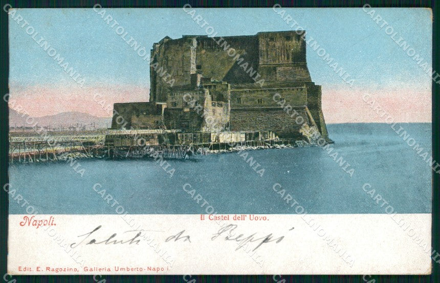 Napoli Città Castel dell'Ovo cartolina MX4131 – fronte