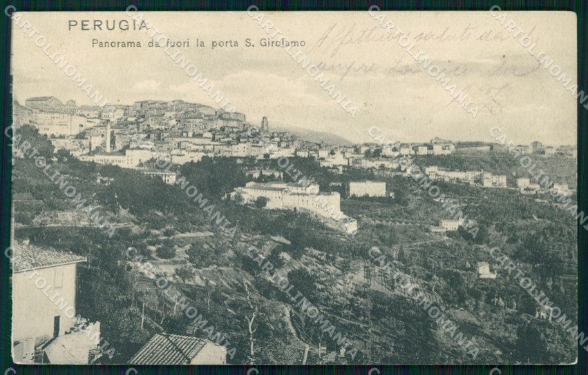 Perugia Città Veduta Generale cartolina MX4136 – fronte