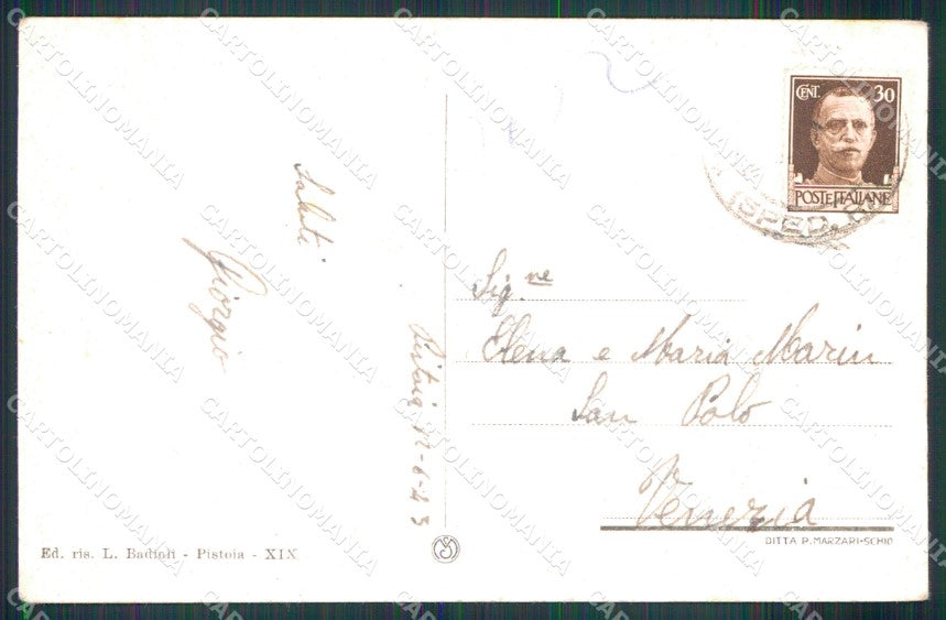 Pistoia Città Palazzo del Comune cartolina MX4146 – retro