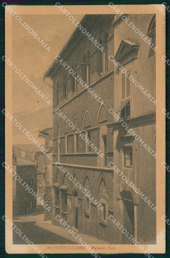 Siena Montepulciano Palazzo Neri cartolina MX4152 – fronte