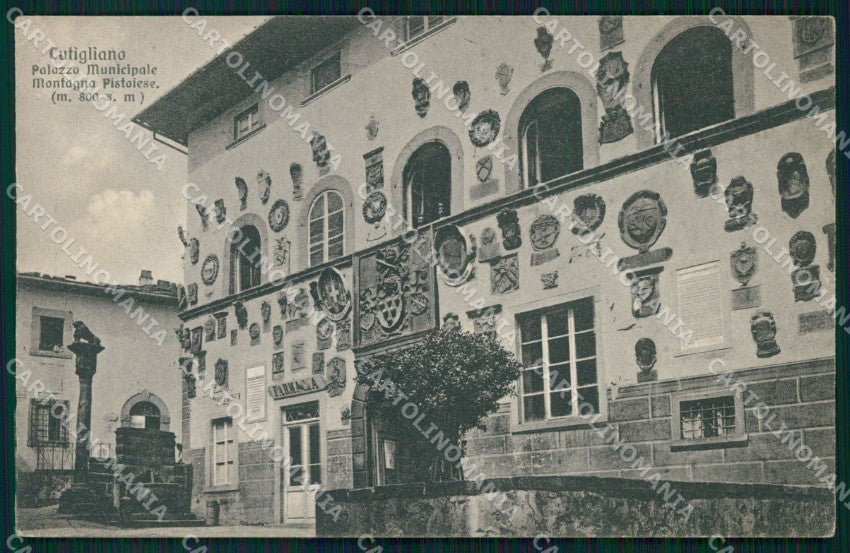 Pistoia Abetone Cutigliano Palazzo Municipale cartolina MX4153 – fronte