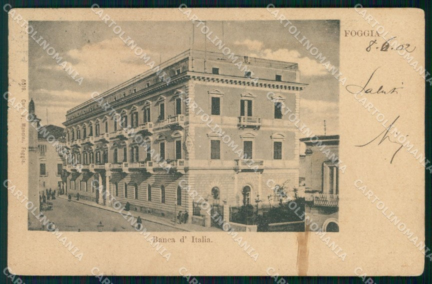 Foggia Città Banca d'Italia MACCHIA cartolina MX4156 – fronte