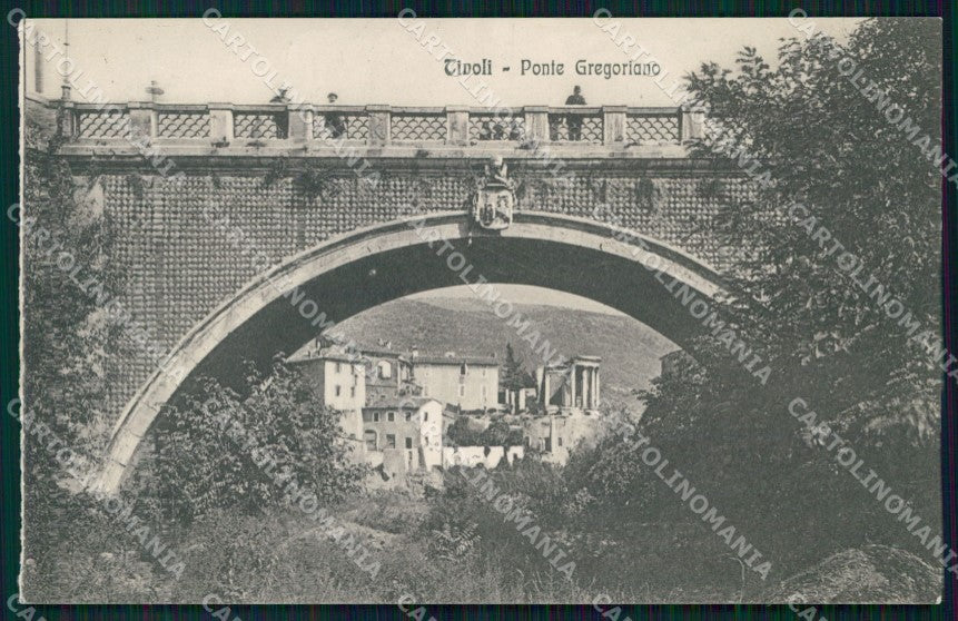 Roma Tivoli Ponte Gregoriano cartolina MX4163 – fronte