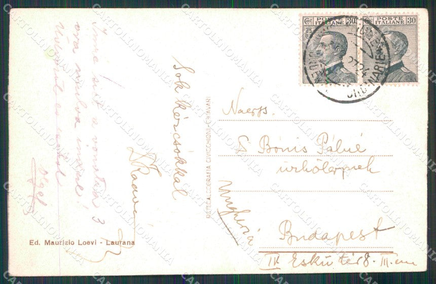 Croatia Croazia Lovran Laurana Veduta Monte Maggiore cartolina MX4168 – retro