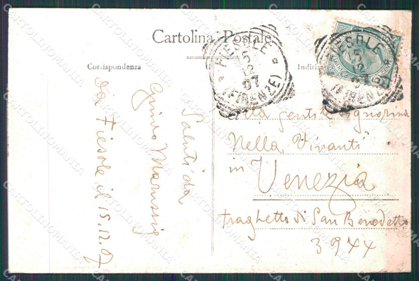 Firenze Fiesole Chiesa San Francesco cartolina MX4169 – retro