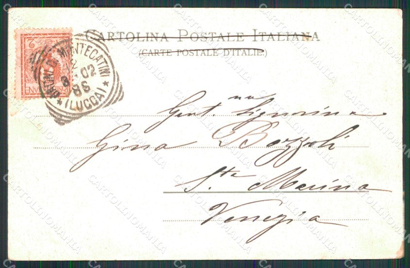 Pistoia Montecatini Terme Castello Veduta del Carmine cartolina MX4184 – retro