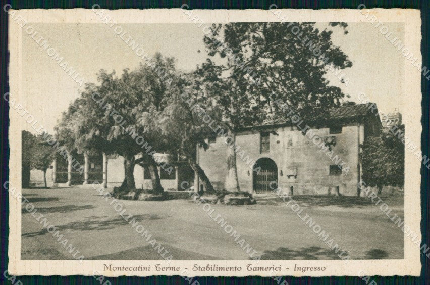Pistoia Montecatini Terme Stabilimento Tamerici Ingresso cartolina MX4187 – fronte