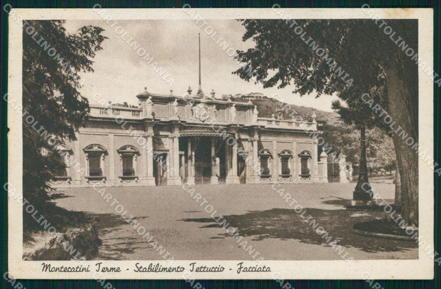 Pistoia Montecatini Terme Stabilimento Tettuccio Facciata cartolina MX4188 – fronte