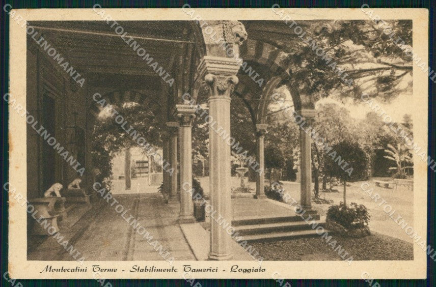 Pistoia Montecatini Terme Stabilimento Tamerici Loggiato cartolina MX4189 – fronte