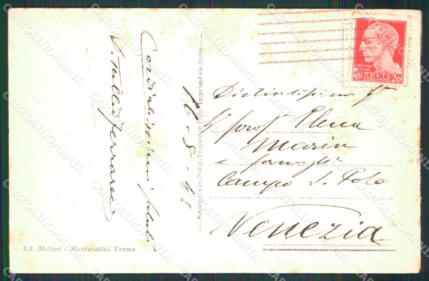 Pistoia Montecatini Terme Stabilimento Tamerici Loggiato cartolina MX4189 – retro