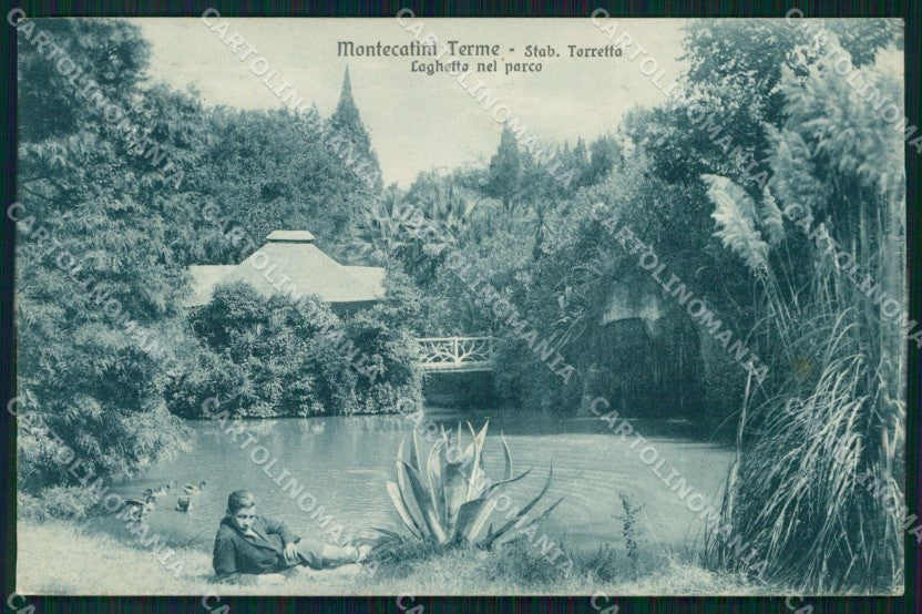Pistoia Montecatini Terme Stabilimento Torretta Parco Brunner cartolina MX4191 – fronte