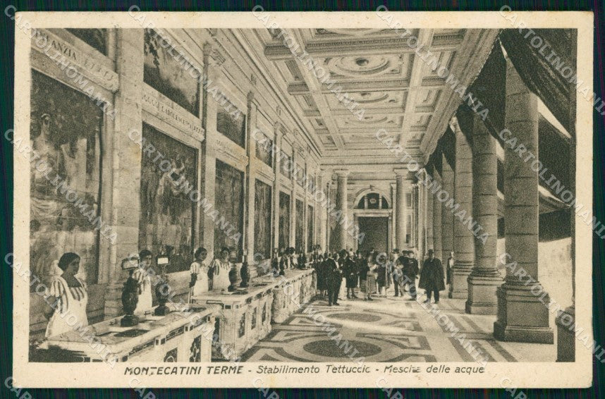 Pistoia Montecatini Terme Stabilimento Tettuccio Mescita Acque cartolina MX4192 – fronte