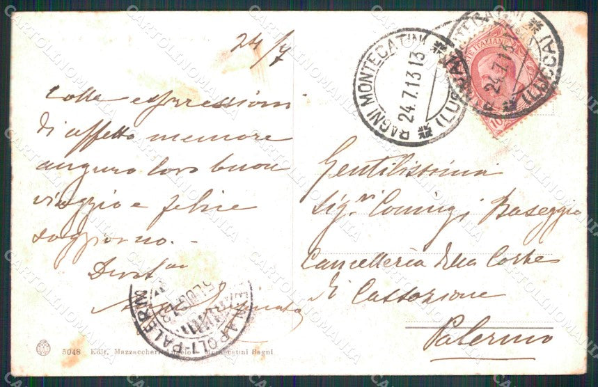 Pistoia Montecatini Terme Torretta Parco Brunner 5048 cartolina MX4195 – retro