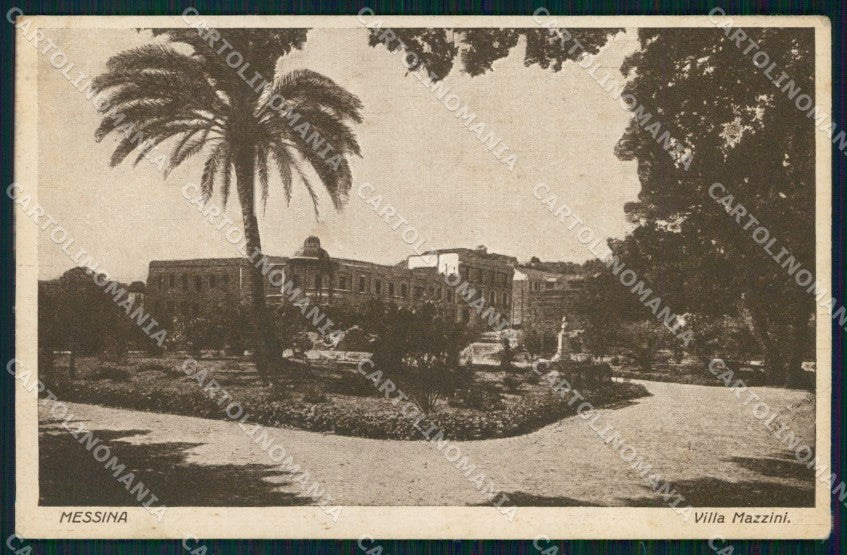 Messina Città Villa Mazzini cartolina MX4202 – fronte