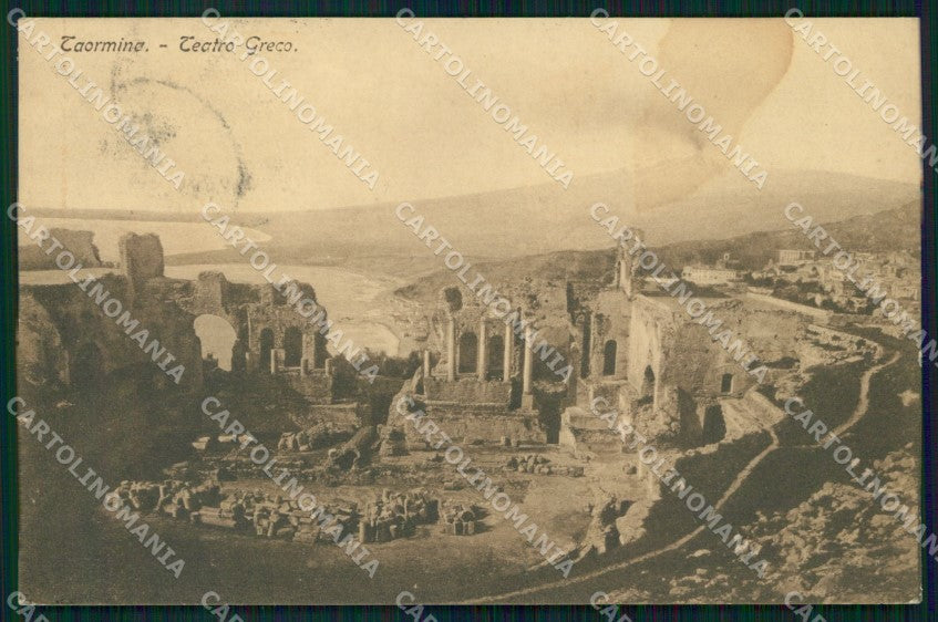 Messina Taormina Teatro Greco MACCHIA cartolina MX4205 – fronte