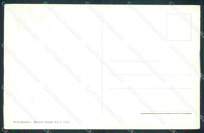 Livorno Elba Isola di Cartina Geografica cartolina MX4217 – retro