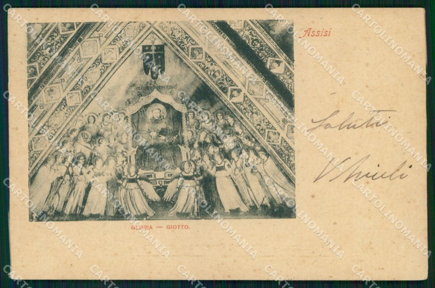 Perugia Assisi Gloria Giotto cartolina MX4225 – fronte