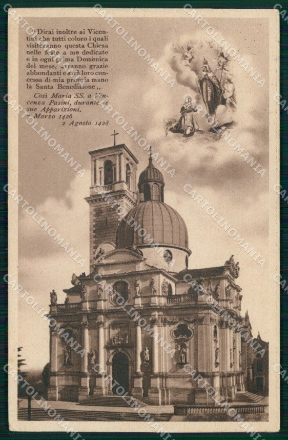 Vicenza Città Chiesa Preghiera Madonna cartolina MX4246 – fronte