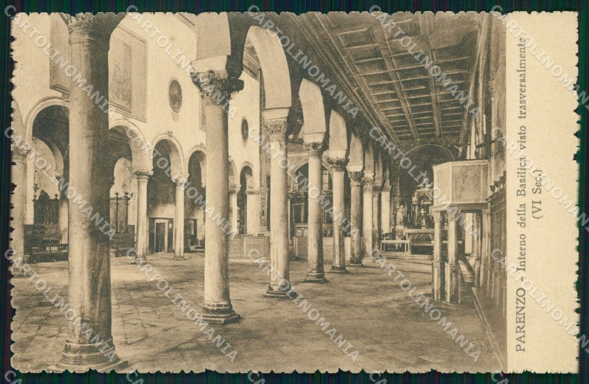 Croatia Croazia Porec Parenzo Interno Basilica Alinari cartolina MX4248 – fronte
