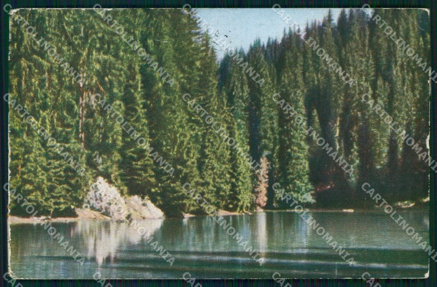 Bolzano Nova Levante Lago Carezza Lago Superiore PIEGHINE cartolina MX4253 – fronte