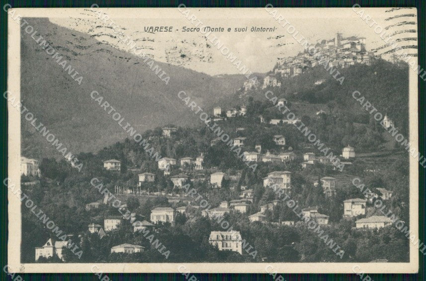 Varese Città Veduta Sacro Monte cartolina MX4257 – fronte