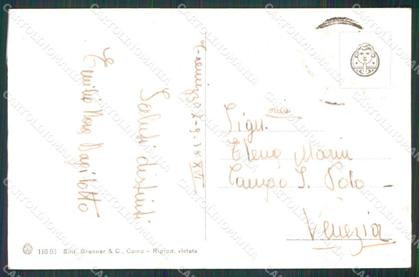 Como Cadenabbia Giardino Villa Carlotta Brunner 110 93 cartolina MX4260 – retro